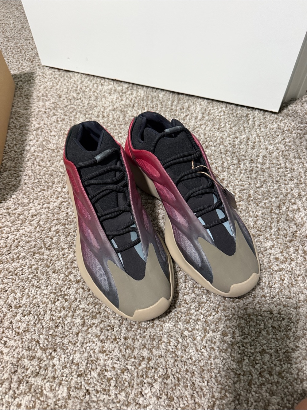 Yeezy Men's 700 V3 Red, Black & Tan Gradient